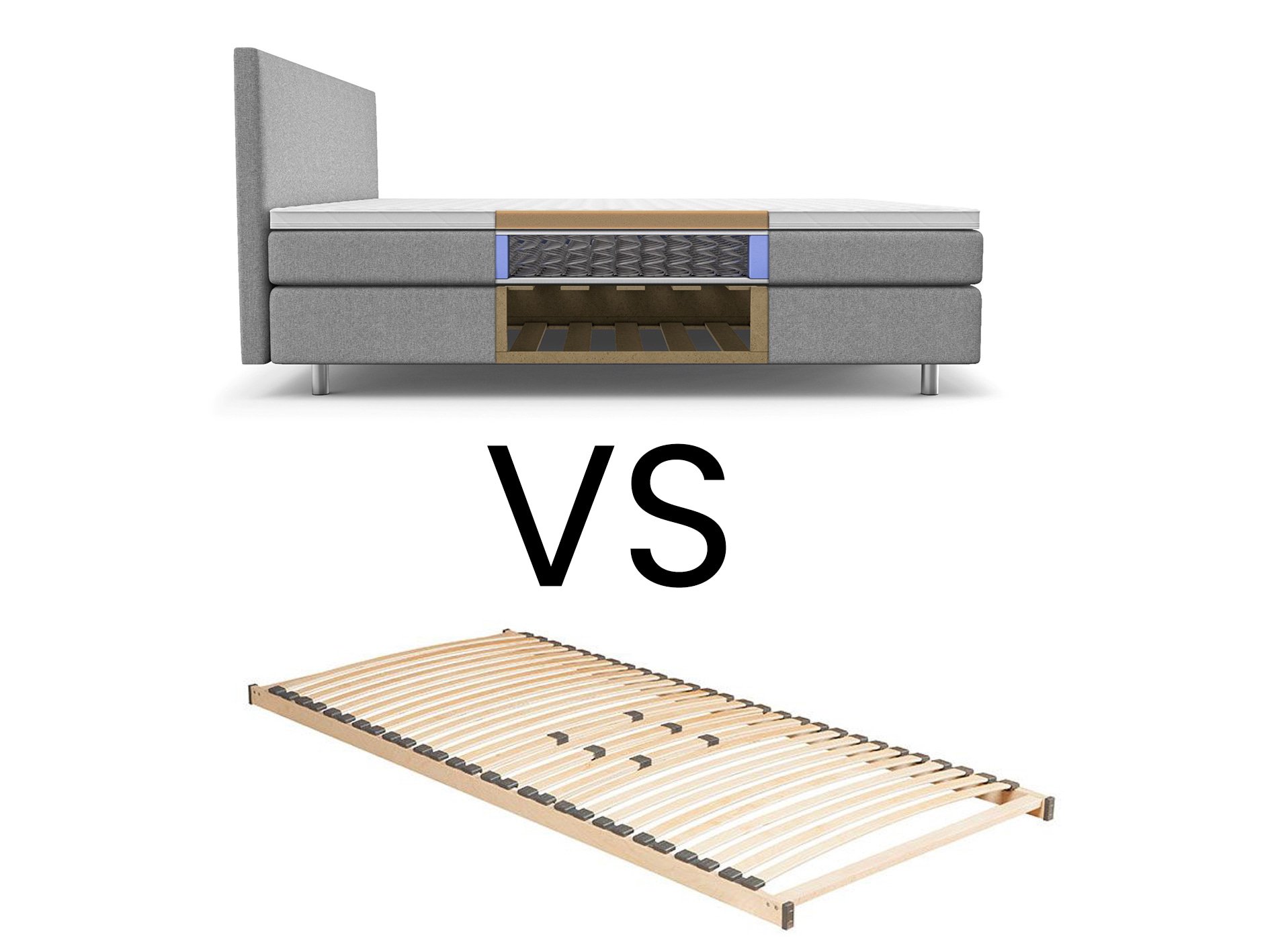 boxspring met lattenbodem