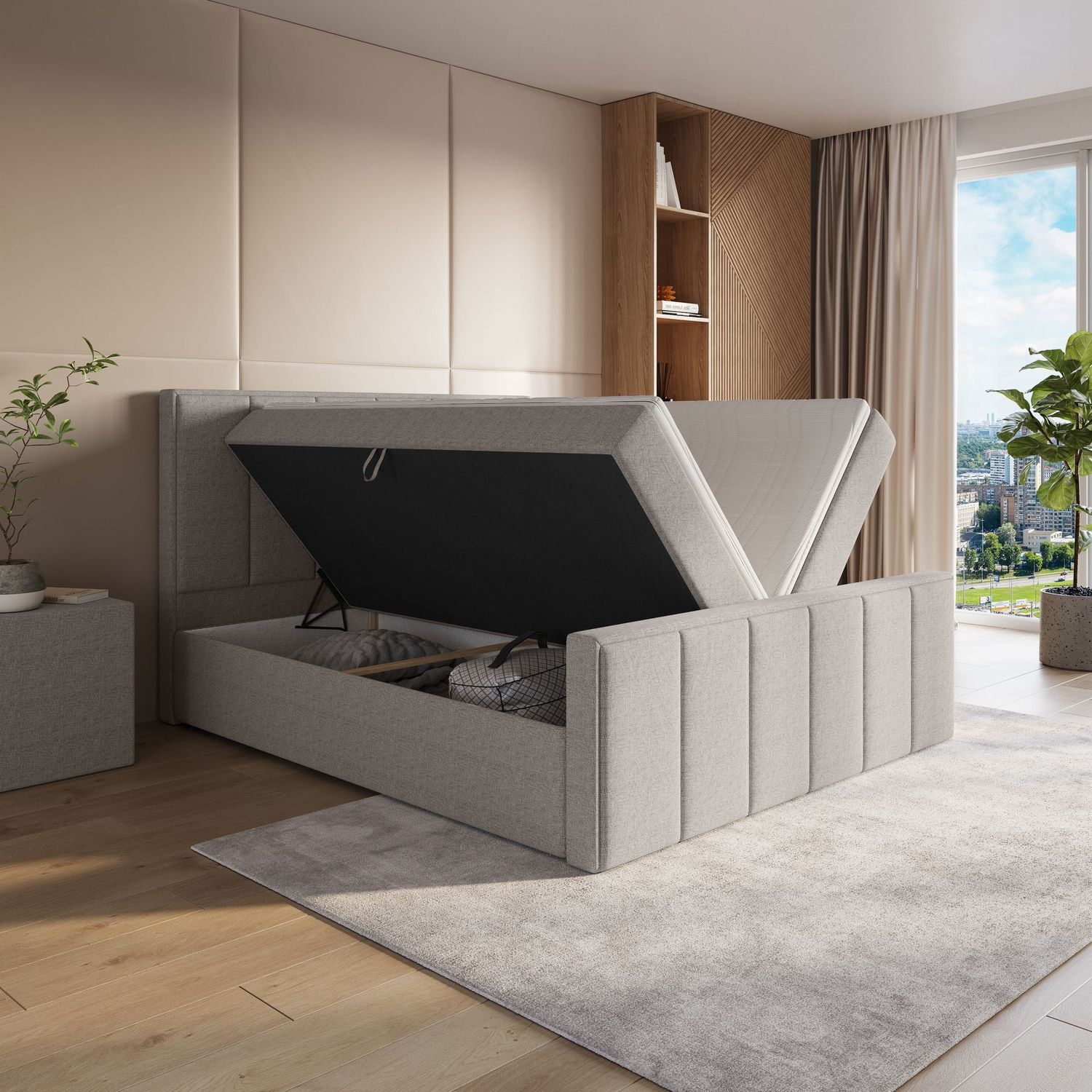 boxspring met opbergruimte 160x200